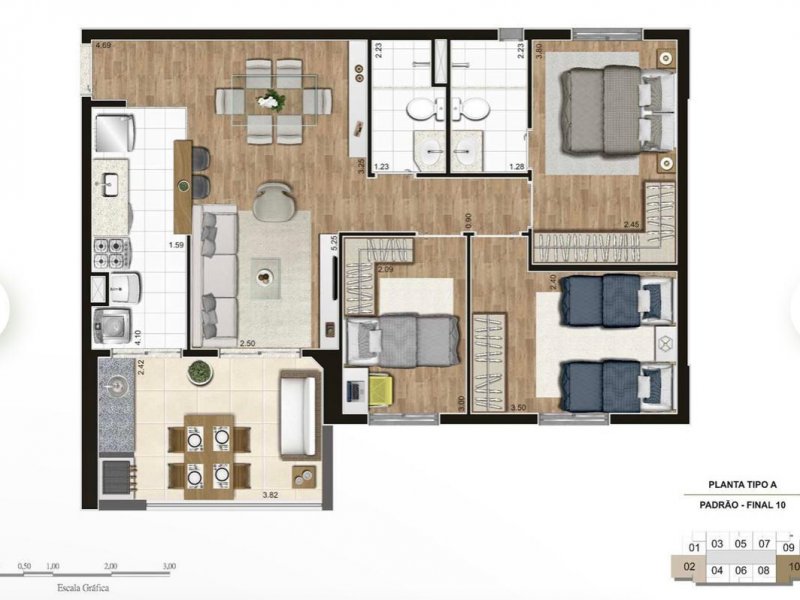 Apartamento à venda Belenzinho com 74m² e 3 quartos por R$ 590.000 - 1615756476-7edadf57-442d-49dd-88f6-c2046db3a865.jpeg