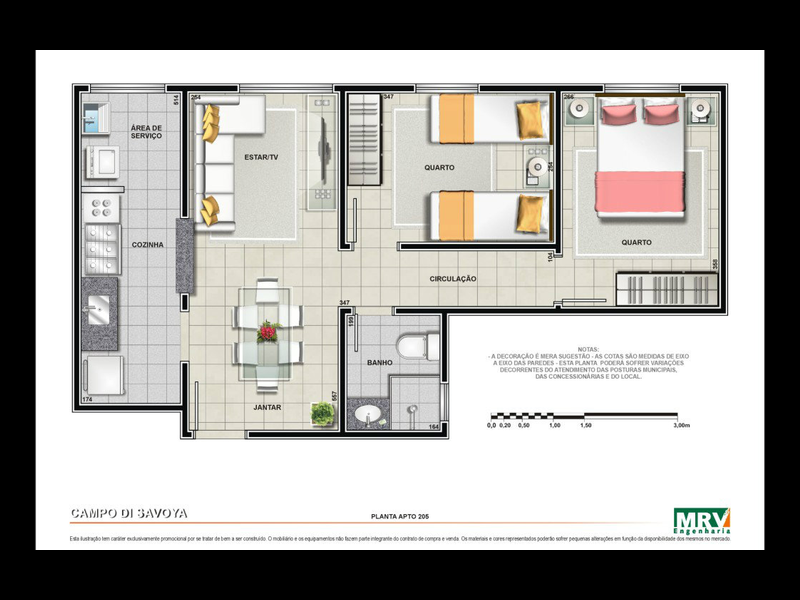 Apartamento à venda Conj. Res. Trinta e Um de Marco com 51m² e 2 quartos por R$ 270.000 - 159045582-planta-apartamento.png