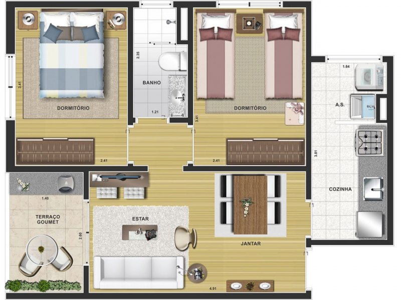 Apartamento à venda Vila Trabalhista com 49m² e 2 quartos por R$ 340.000 - 1124897648-whatsapp-image-2021-04-02-at-12.jpeg