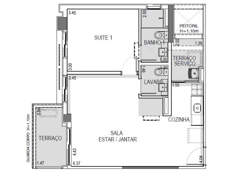 imóvel com 58m² - Pinheiros - São Paulo