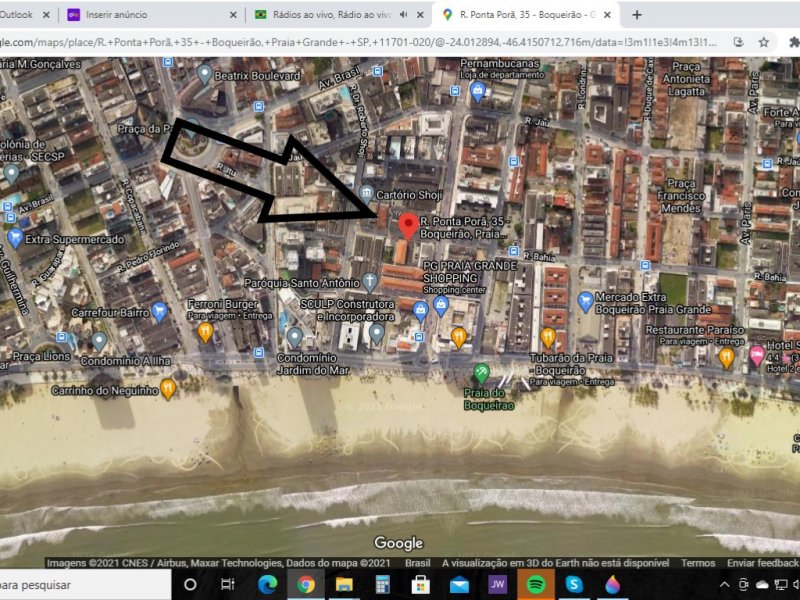 imóvel com 36m² - Boqueirão - Praia Grande