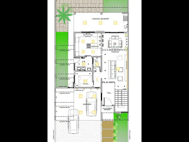 Casa de condomínio à venda Jardim Samambaia com 242m² e 3 quartos por R$ 1.250.000 - 1517824739-terreo.JPG