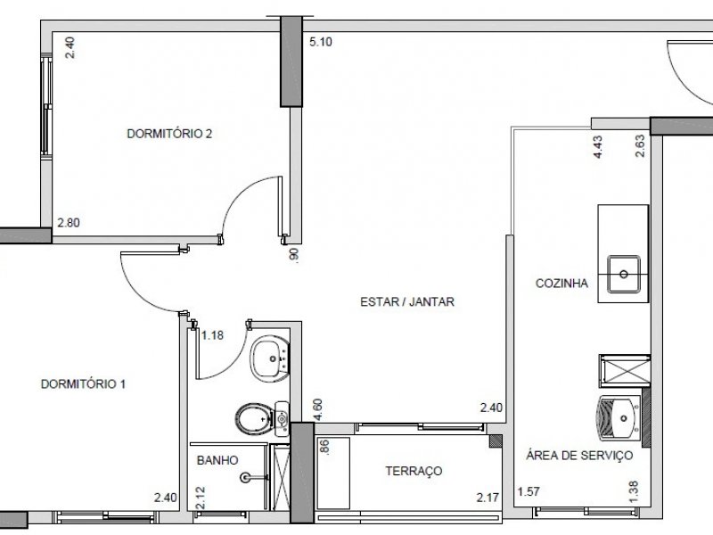 imóvel com 47m² - Vila Andrade - São Paulo