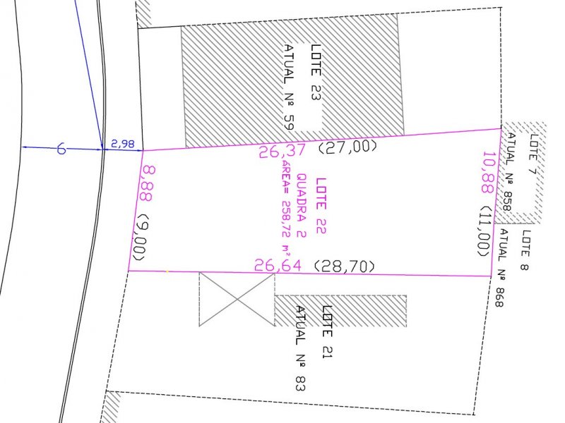Terreno à venda Pechincha com 258m² e  quartos por R$ 243.000 - 365053952-topografia-4.jpg
