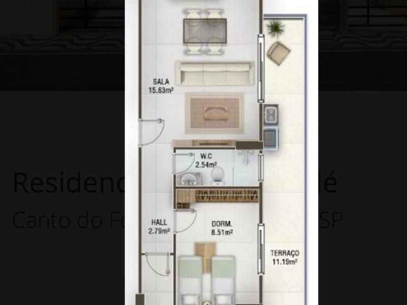 imóvel com 71m² - Canto do Forte - Praia Grande