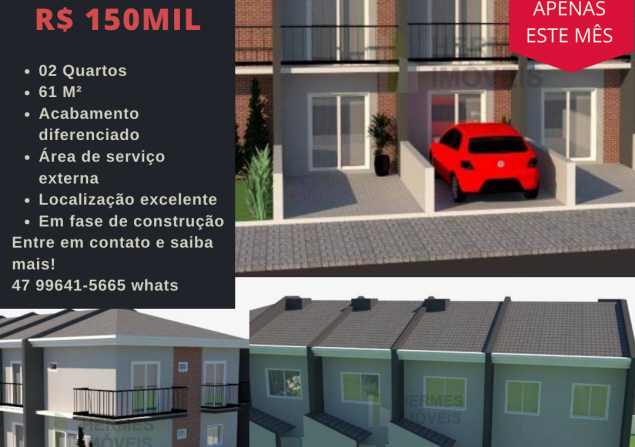 imóvel com 61m²