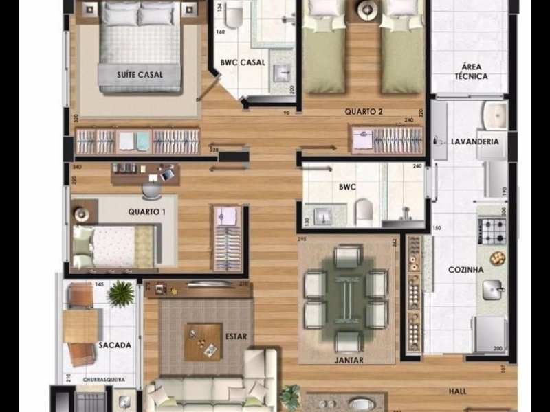 imóvel com 79m² - Novo Mundo - Curitiba
