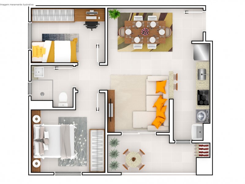imóvel com 58m² - Santo Antônio - Joinville