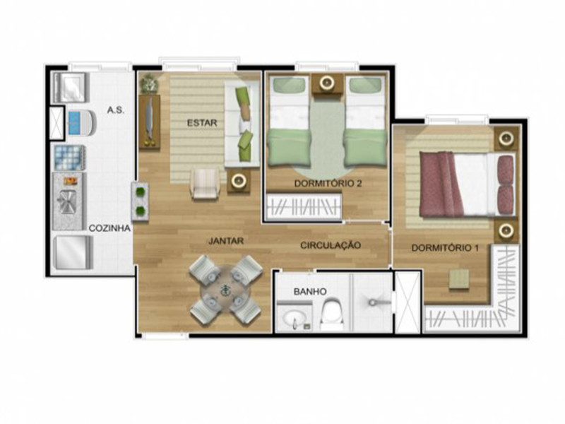 Apartamento à venda Alto Petrópolis com 48m² e 2 quartos por R$ 269.000 - 018.jpg