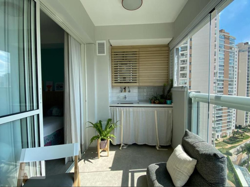 Apartamento à venda Vila Andrade com 40m² e 1 quarto por R$ 450.000 - sacada-5.jpeg