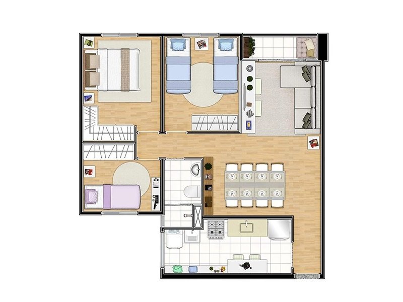 imóvel com 63m² - Parque Continental - Osasco