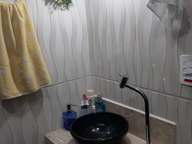 Apartamento à venda Canto do Forte com 62m² e 1 quarto por R$ 193.000 - 63667490-foto-do-banheiro-1.jpg