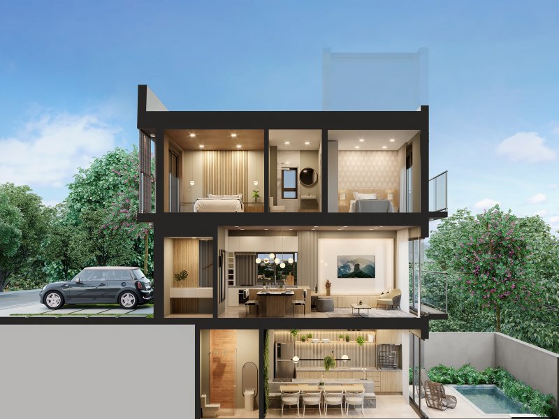 Apartamento à venda Centro com 135m² e 4 quartos por R$ 775.200 - 563324912-07-corte-triplex-gourmet.jpg