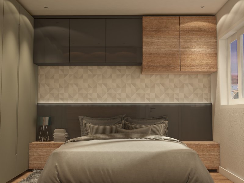 Apartamento à venda Desvio Rizzo com 52m² e 2 quartos por R$ 175.000 - 1242617141-quarto-casal-decorado-2.jpg
