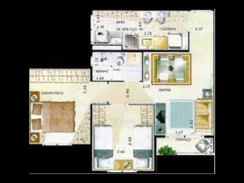 Apartamento à venda Jardim Celeste com 43m² e 2 quartos por R$ 320.000 - 2015317682-planta.jpg