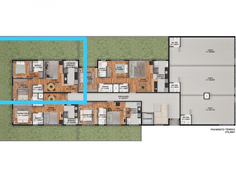 imóvel com 96m² - Centro - Canela