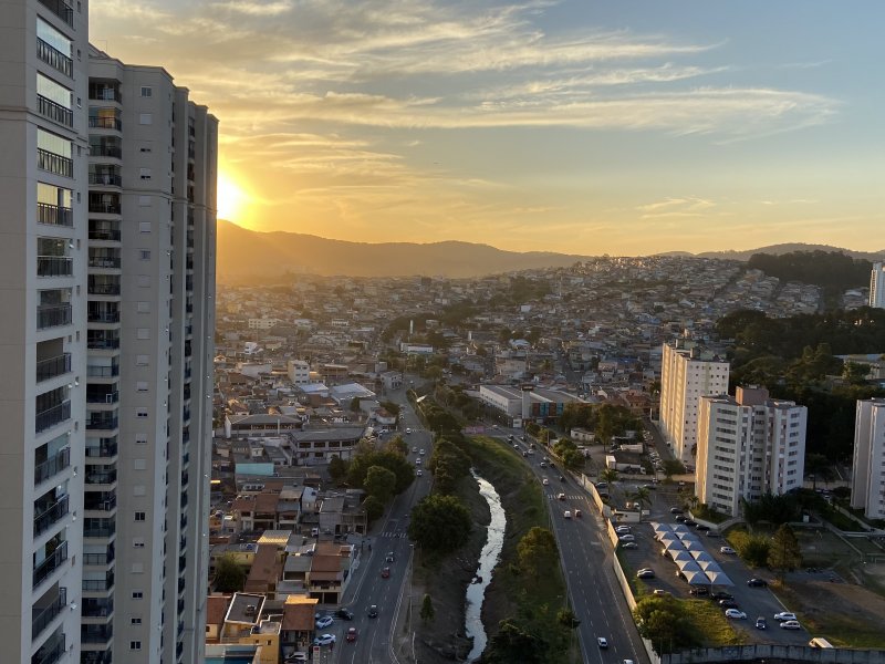 Apartamento à venda Picanço com 121m² e 3 quartos por R$ 1.000.000 - 1919222340-vista-por-do-sol.jpg