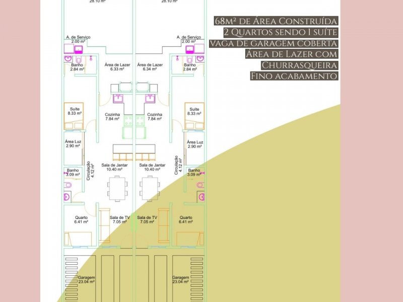 imóvel com 68m² - Parque dos Ypês - Uberlândia