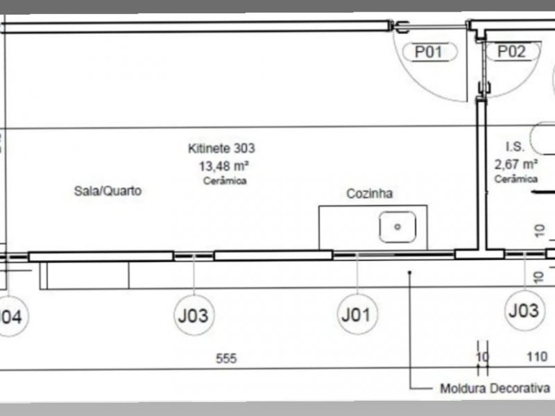 imóvel com 19m² - Novo Mundo - Curitiba