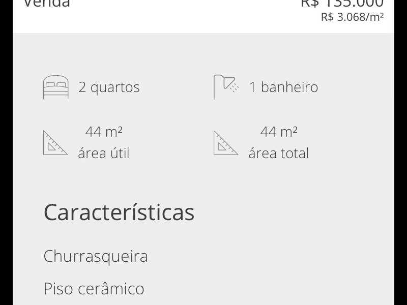 Apartamento à venda Nova Sapucaia com 44m² e 2 quartos por R$ 135.000 - 12979070-27031633-7ae5-4916-bb11-c351d2d21c4b.jpeg