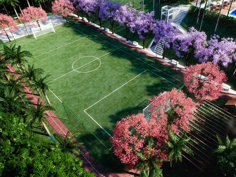 Apartamento para alugar Itapark Res. com 49m² e 2 quartos por R$ 1.300 - 786977868-campo-gramadov2.jpg