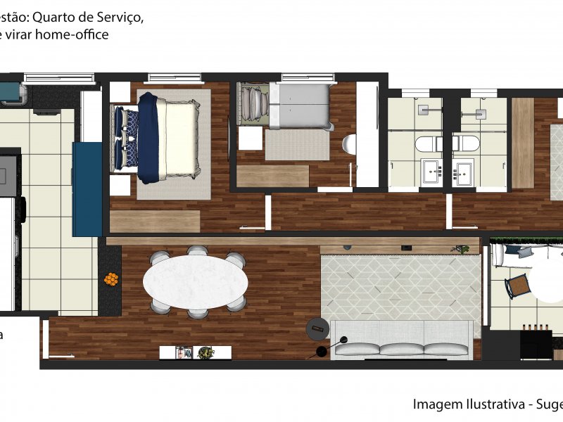 Apartamento à venda Tatuapé com 98m² e 3 quartos por R$ 777.000 - 553680409-3d-xplanta-humanizada.jpg