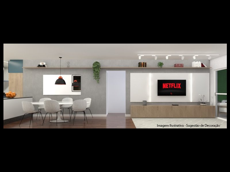 Apartamento à venda Tatuapé com 98m² e 3 quartos por R$ 777.000 - 688294289-3d-sala-3.jpg