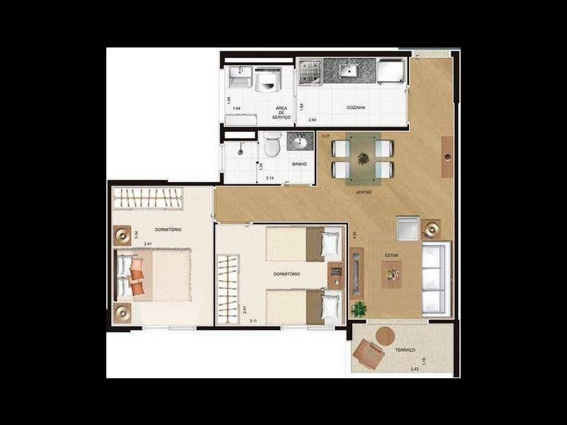 Apartamento à venda Vila Bela com 51m² e 2 quartos por R$ 330.000 - 363009047-images1.jpg
