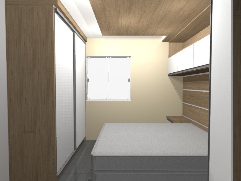 Apartamento à venda Santa Candida com 58m² e 3 quartos por R$ 238.000 - 2088368577-projeto-quarto-ap.jpg