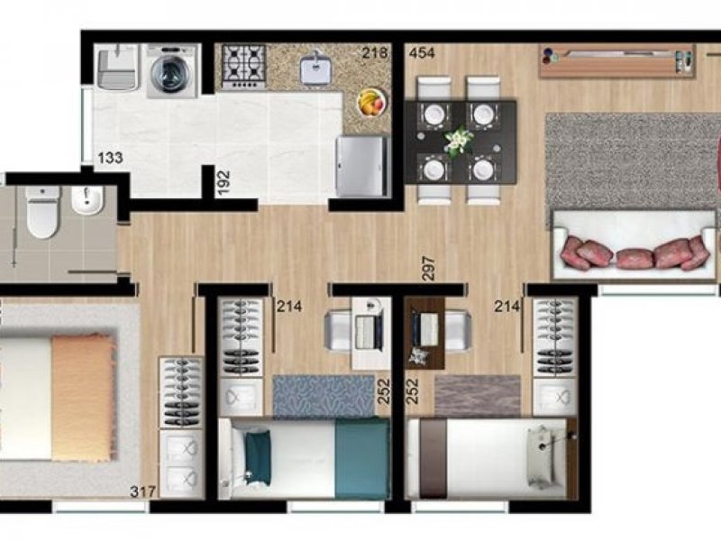 Apartamento à venda Santa Candida com 58m² e 3 quartos por R$ 238.000 - 818808382-planta-ap.jpg