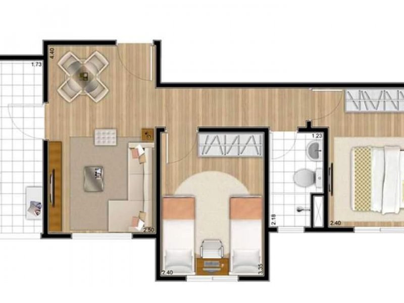 imóvel com 47m² - Jardim Ismenia - Sao Jose dos Campos