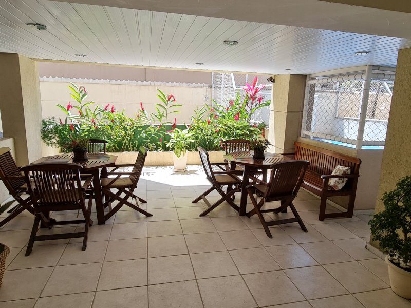 Apartamento à venda Taquara com 77m² e 3 quartos por R$ 370.000 - 1096240267-area-vivencia.jpg