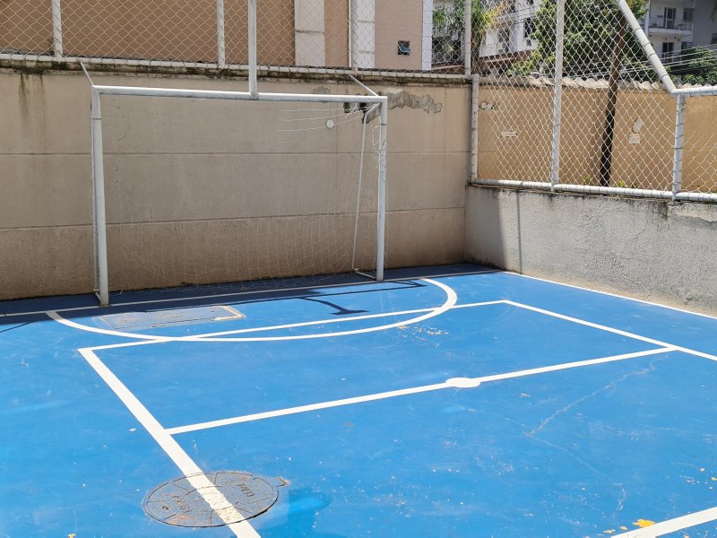 Apartamento à venda Taquara com 77m² e 3 quartos por R$ 370.000 - 655750977-quadra.jpg
