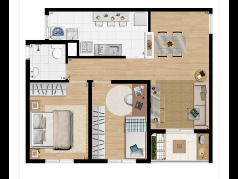 imóvel com 48m² - Vila da Oportunidade - Carapicuiba