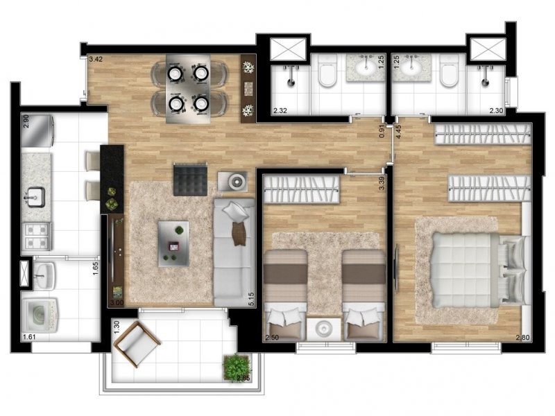 imóvel com 66m² - Melville Empresarial II - Barueri