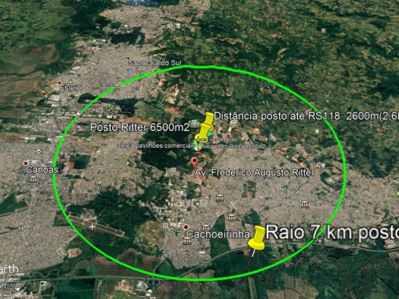 imóvel com 6500m² - centro - Cachoeirinha