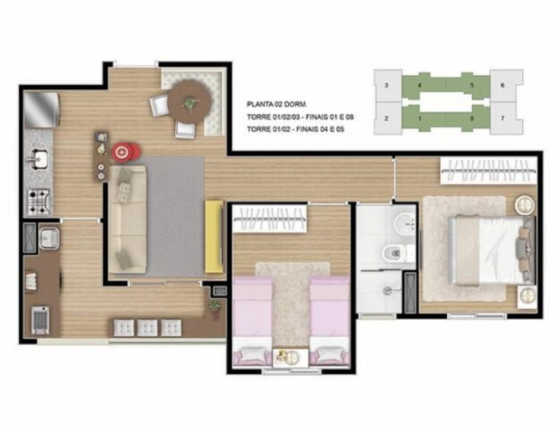Apartamento à venda Centro com 49m² e 2 quartos por R$ 355.000 - 383410374-original-19.jpeg