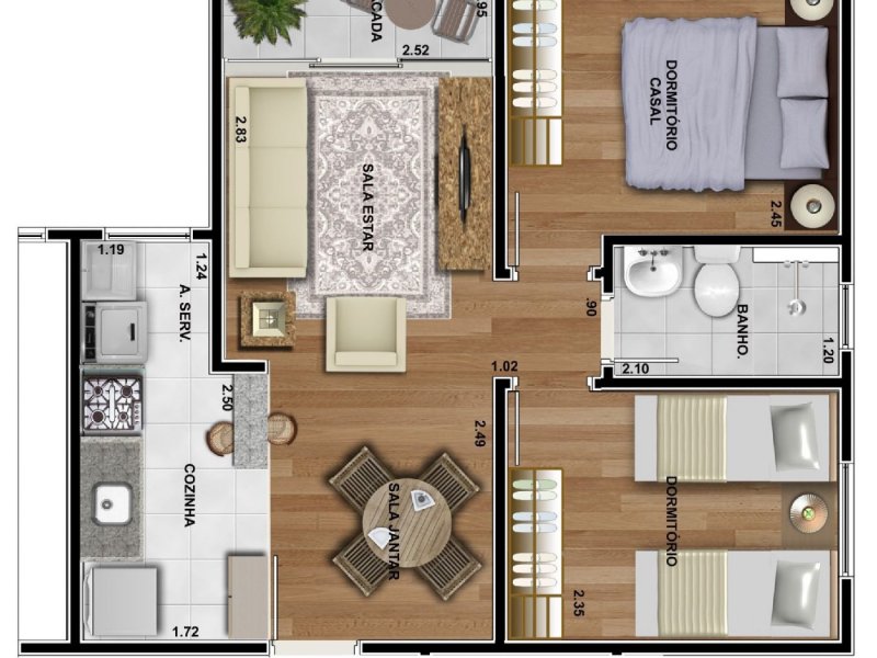 imóvel com 104m² - Paraíso - Londrina