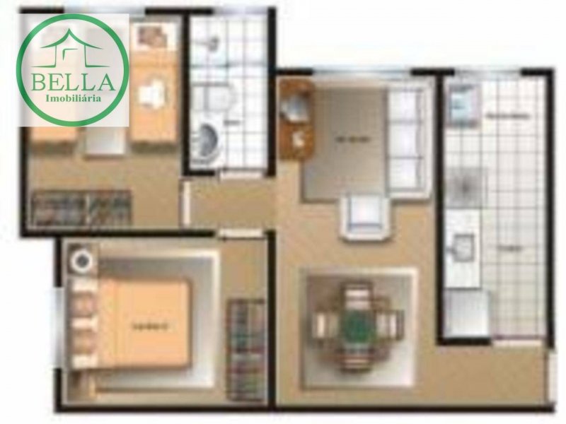 Apartamento à venda Vila Clarice com 50m² e 2 quartos por R$ 225.000 - 1698134389-planta.jpg