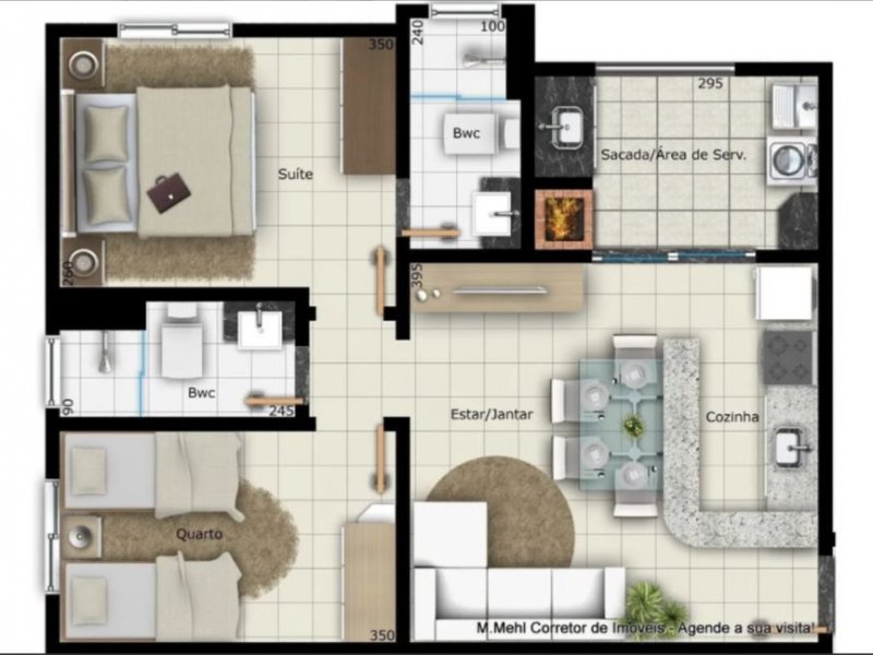 imóvel com 53m² - Cidade Industrial - Curitiba