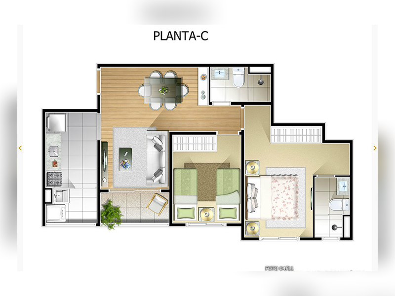 Apartamento à venda Quarta Parada com 56m² e 2 quartos por R$ 500.000 - planta.png