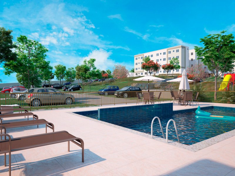Apartamento à venda São Luís com 47m² e 2 quartos por R$ 175.000 - 1560567945-piscina-adulto-e-infantil.jpg