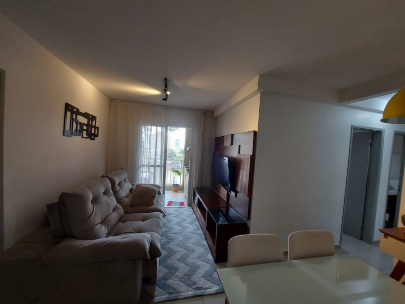 Apartamento à venda Vl. Caraguatá com 57m² e 2 quartos por R$ 290.000 - 583619183-sala-visao-p-varanda-1.jpeg