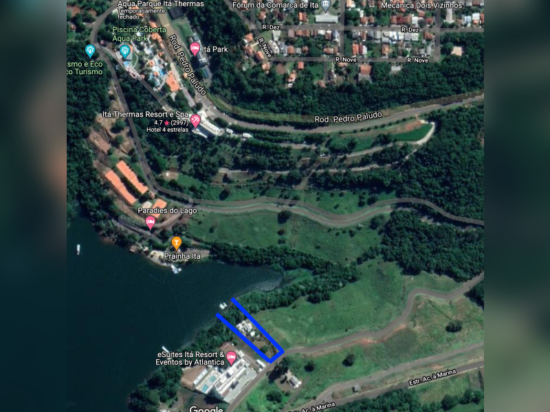 imóvel com 2100m² - Centro - Itá