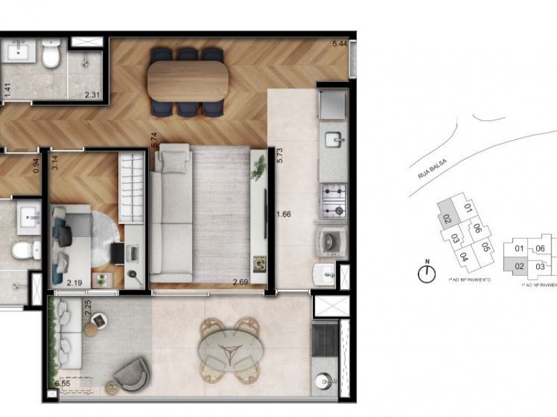imóvel com 79m² - Butantã - São Paulo