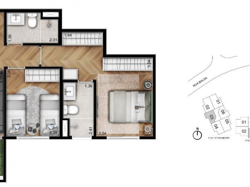 imóvel com 79m² - Butantã - São Paulo