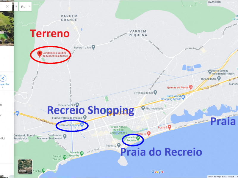 Terreno à venda Vargem Grande com 223m² e 1 quarto por R$ 45.000 - 1455697448-maps-terreno.png