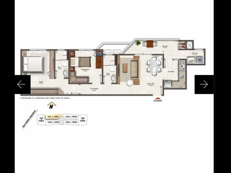 Apartamento à venda Barreiros com 73m² e 2 quartos por R$ 390.000 - 1716045238-planta.jpg