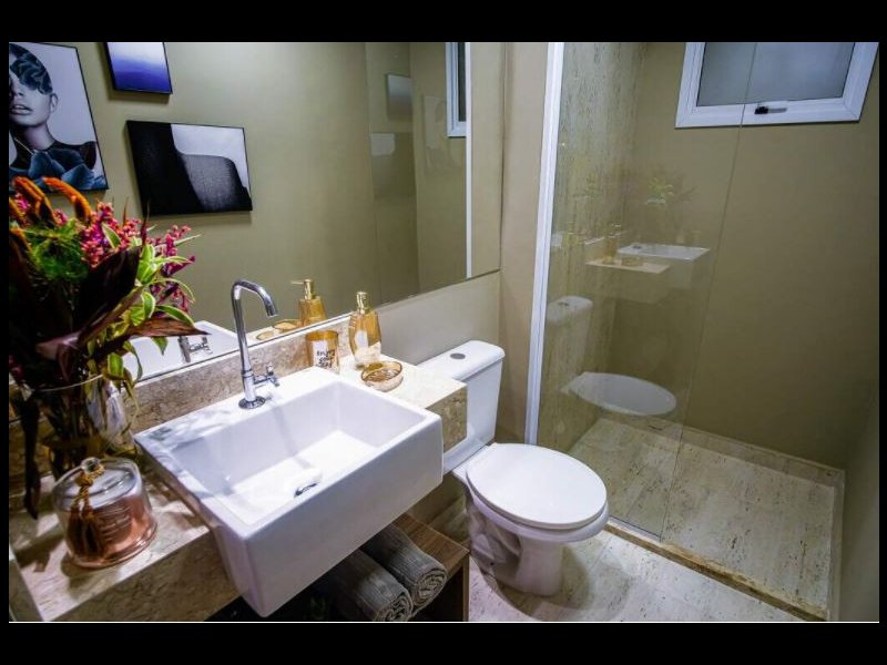 Apartamento à venda Jardim com 55m² e 2 quartos por R$ 440.000 - 1250654440-fotos-decorado-banheiro.JPG