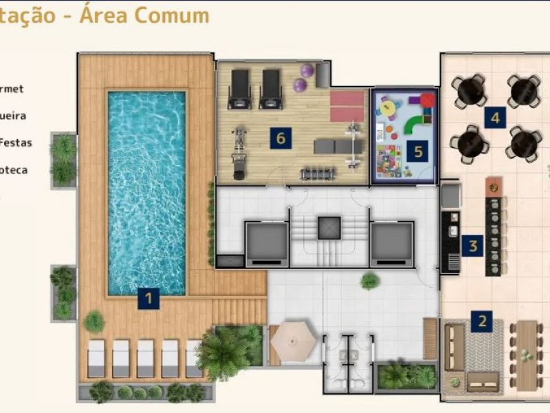 Apartamento à venda Jardim com 55m² e 2 quartos por R$ 440.000 - 678752397-foto-roof-top.JPG
